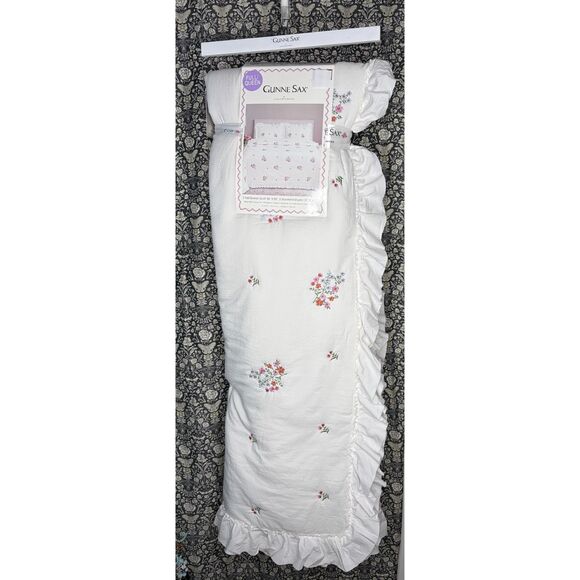 Gunne Sax Other - Gunne Sax by Jessica McClintock Floral Ruffle Quilt Set Full/Queen Vintage Look